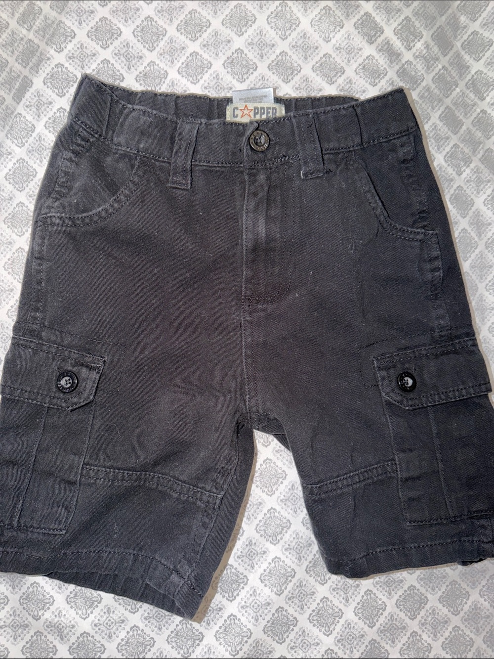 Boys' Black Cargo Shorts
